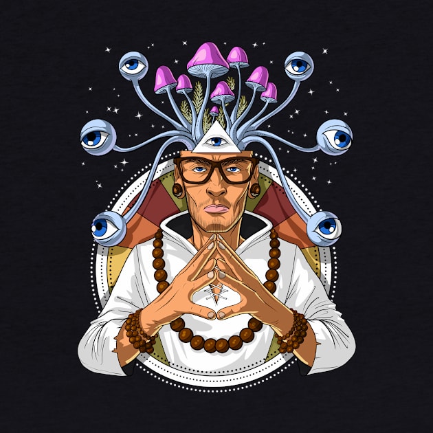 Psychedelic Psychonaut Shaman by underheaven